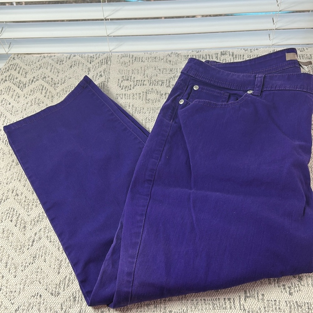 Chico's Boot Cut Jeans in Deep Purple